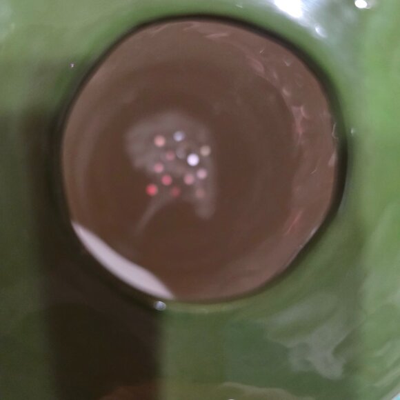 Mid Century Modern Green and Off White Salt & Pepper Shakers 5.5" - Picture 8 of 9